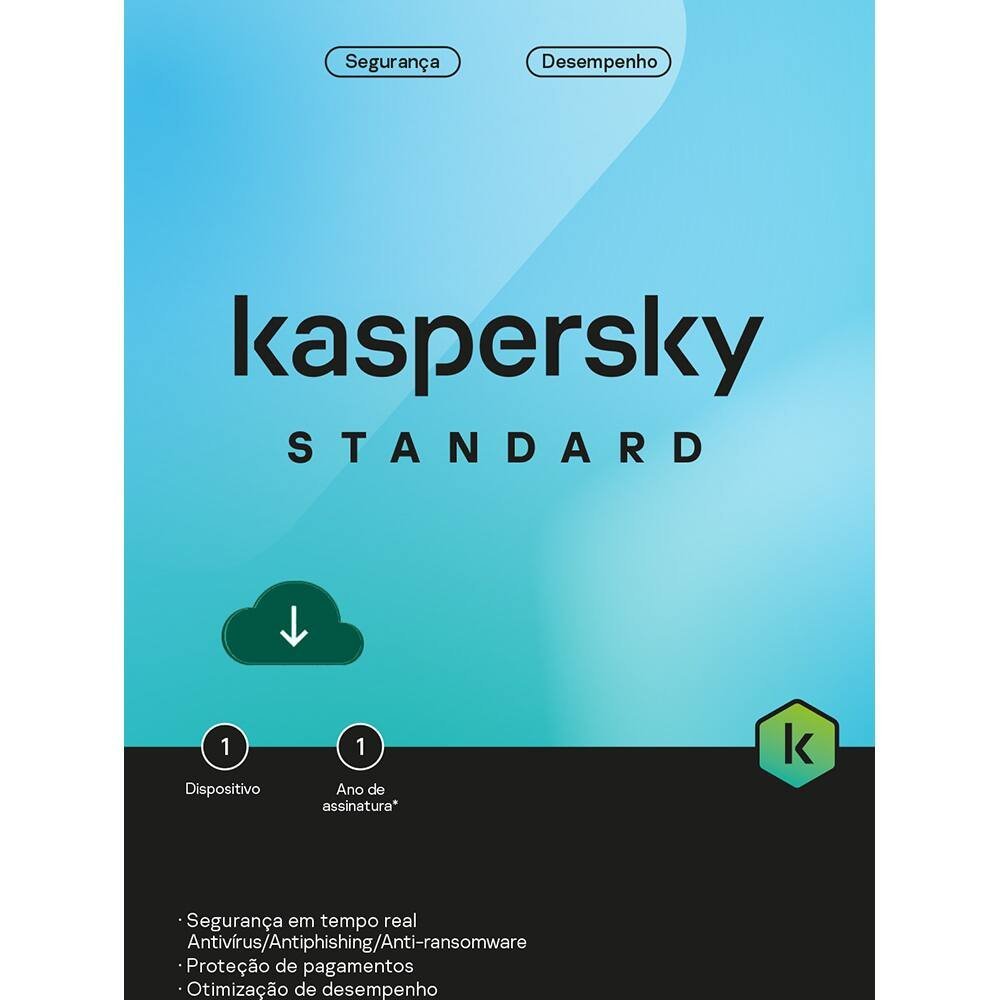 Kaspersky Antivirus Standard BR; 10 Dispositivos; 2 Anos ESD